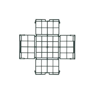 4A Oasis Plastic Cage 1/2 | Colour: Dark Green | Length 11.5 centimetres | Height 11 centimetres | Width 7.5 centimetres | Per 20 cages