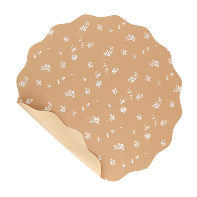 Round Cellophane “Romantic” | Colour: Brown | Diameter 50 centimetres | Per 100 sheets