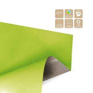 4A Tweezijdig Folie Vel | Kleur: Lichtgroen | Breedte 70 centimeter | Lengte 70 centimeter | Per 100 vellen