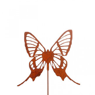 4A Butterfly Plant Stake | Colour: Brown | Butterfly diameter 13.5 centimetres | Stake length ± 20 centimetres | Per 24 plant stakes