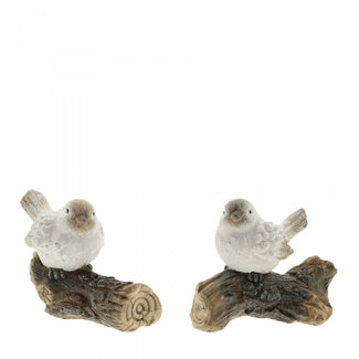 4A Decorative Bird on Stem Assortment | Colour: Brown | Length 13 centimetres | Width 6 centimetres | Height 11.5 centimetres | Per 6 pieces