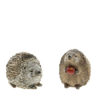 4A Autumn Hedgehog Assortment Decoration | Colour: Mixed Colours | Diameter 7 centimetres | Height 8 centimetres | Per 6 hedgehogs