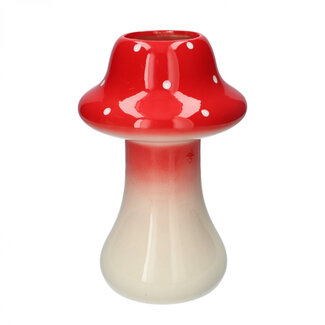 4A Mushroom Vase | Colour: Red | Diameter 8 - 18 centimetres | Height 28.5 centimetres | Per vase