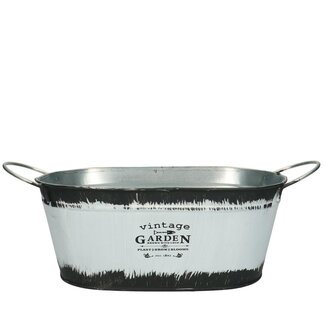 4A Zinken Bak “Vince” | Kleur: Zwart Wit | Lengte 24 centimeter | Breedte 14 centimeter | Hoogte 10.5 centimeter | Per 10 bakken