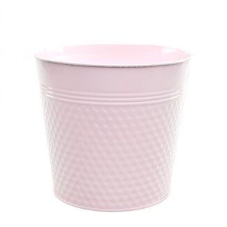 4A Zinc Flowerpot Planter "Blush" | Colour: Light Pink | Diameter 22 centimetres | Height 20 centimetres | Per 10 flowerpots