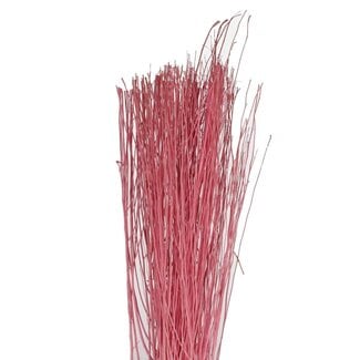 4A Gedroogde Yanagi Takken | Kleur: Lichtroze | Droogdecoratie | Gewicht 250 gram | Lengte 85 centimeter | Per bos