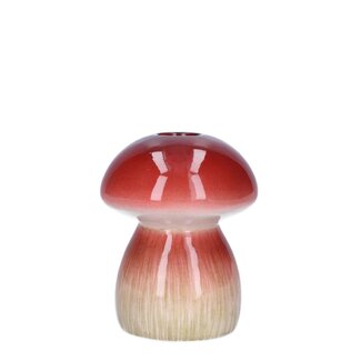 4A Mushroom Vase "Portcini" | Colour: Dark Red | Diameter 2 - 9 centimetres | Height 12 centimetres | Per 6 vases