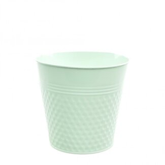 4A Zinc Flower Pot Planter "Blush" | Colour: Mint | Diameter 18 centimetres | Height 17 centimetres | Per 10 flower pots