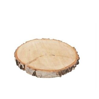 4A Birch Wood Slice | Colour: Light Brown | Dry Decoration | Diameter 14 centimetres | Per 10 wood slices