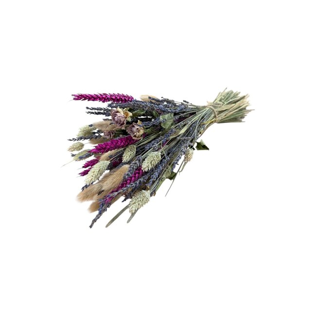 Bouquet of dried flowers Lavender Yellow | Length ± 35 centimetres | With Lavender and purple dried flowers
