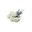 Renoncules Blanches | Renoncules ou Boutons d'or fleurs artificielles | Longueur ± 50 centimètres | Avec 3 fleurs par tige