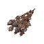 Copper-coloured Eryngium dried flowers | With Glitter | Length ± 60 centimetres | Weight ± 100 grams