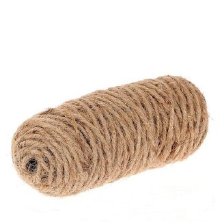 4A Jute Garn Seil | Farbe: Hellbraun | Durchmesser 3 Millimeter | Länge 50 Meter | Pro Rolle