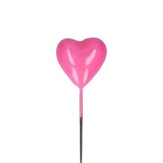 4A Heart Stake | Colour: Pink | Length ± 20 centimetres | Diameter 3 centimetres | Per 48 stakes