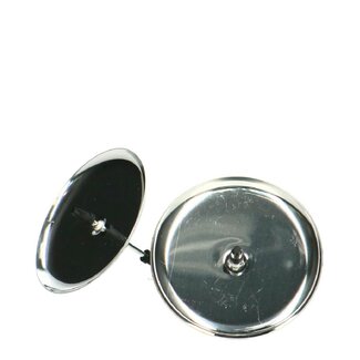 4A Kaarshouder | Kleur: Zilverkleurig | Diameter 7 centimeter | Per 4 kaarshouders