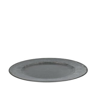 4A Melamine Plastic Plate | Colour: Grey | Diameter 33 centimetres | Per 12 plates