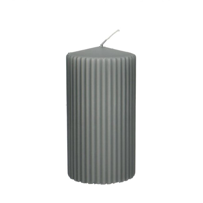 Kaars Stomp Ribbel d07*13cm