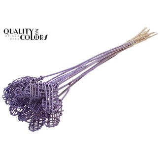 QC Lata oval Heart flat type on stem Frosted Milka