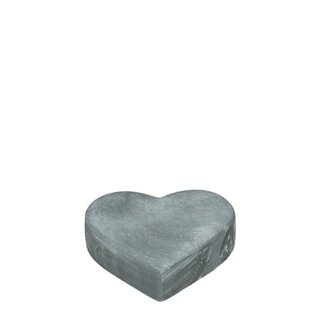 4A Ceramic Heart Decoration | Colour: Grey | Diameter 8 centimetres | Height 2.5 centimetres | Per 6 hearts