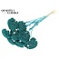 Dried Yarrow | Colour: Frosted Turquoise | Achillea Dried Flowers | Length ± 60 centimetres | 15 stems per bunch | Per bunch