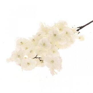 4A Cherry Blossom Artificial Flower | Colour: Natural White | Length ± 95 centimetres | Per 6 artificial flowers