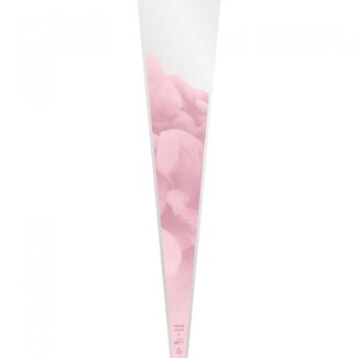 4A Hoes voor 1 Roos “Cloud” | Kleur: Roze | Hoogte 65 centimeter | Breedte 14 centimeter | Diameter 3 centimeter | Per 50 hoezen
