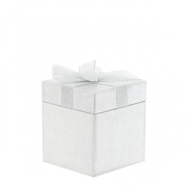 Boekethouder Hatbox cadeau d09.5*10cm