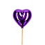 Heart Plant Stake | Colour: Purple | Length of stake approximately 50 centimetres | Diameter 6.5 centimetres | Per 25 stakes