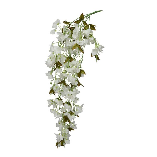 Bougainvillea Artificial Flowers Decorative Garland | Colour: Natural White | Length 126 centimetres | Per garland