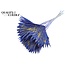 Dried Palm Leaf in Fan Shape | Colour: Speckled Blue Yellow | Palm Sun Dried Flowers | Length ± 50 centimetres | Per 10 stems