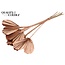Dried Palm Spear Heart-Shaped | Colour: Copper | Length ± 45 centimetres | Per 10 stems