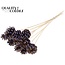 Pinecone on Stick | Colour: Brown with Metallic Purple | Metallic Purple Tipped Pick | Pinecone Diameter 5 - 7 centimetres | Length ± 50 centimetres | Per 10 picks