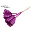 Dried Palm Spear Heart-Shaped | Colour: Lilac | Length ± 45 centimetres | Per 10 stems