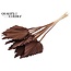 Dried Palm Spear | Colour: Brown | Spear-shaped palm leaves | Length ± 50 centimetres | Per 10 stems