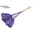 Dried Palm Spear Heart-Shaped | Colour: Milka Purple | Length ± 45 centimetres | Per 10 stems