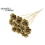 Beetal Rose on stick | Colour: Gold-coloured | Rose diameter 6 centimetres | Stick length ± 50 centimetres | Per 10 sticks