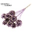 Pinecone on Stick | Colour: Pink with Gold Tip | Metallic Pink + Gold Tipped Decorative Stick | Pinecone Diameter 5 - 7 centimetres | Length ± 50 centimetres | Per 10 decorative sticks
