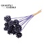Pine cone on stick | Colour: Frosted Purple | Pine cone diameter 5 - 7 centimetres | Length ± 50 centimetres | Per 10 picks