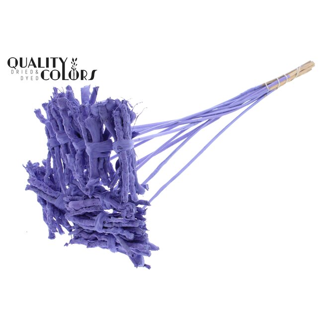 Decoratieve Coco Rose Boeketje op stok | Kleur: Milkapaars | Coco Rose Posy Bijsteker | Lengte ± 50 centimeter | Per 10 bijstekers