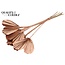 Dried Palm Spear Heart-Shaped | Colour: Copper | Length ± 45 centimetres | Per 10 stems