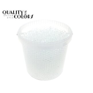 QC Hydrogelparels in herbruikbare emmer | Kleur: Transparant | Diameter 2.5 - 3 millimeter | Inhoud emmer 10 liter | Per emmer