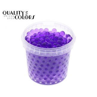 QC Hydrogelparels in herbruikbare emmer | Kleur: Paars | Diameter 2.5 - 3 millimeter | Inhoud emmertje 1 liter | Per 6 emmertjes