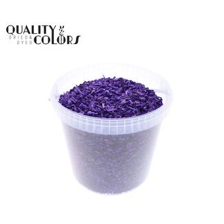 QC Wood chips in reusable bucket | Colour: Purple | Length 5 - 8 millimetres | Bucket capacity 10 litres | Per bucket