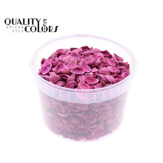 QC North Sea Shells in a reusable bucket | Colour: Cherry-coloured | Bucket contents 3 litres | Per bucket