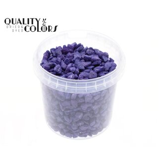 QC Decorative Stones in reusable bucket | Colour: Purple | Diameter 9 - 13 millimetres | Bucket content 1 litre | Per 6 buckets