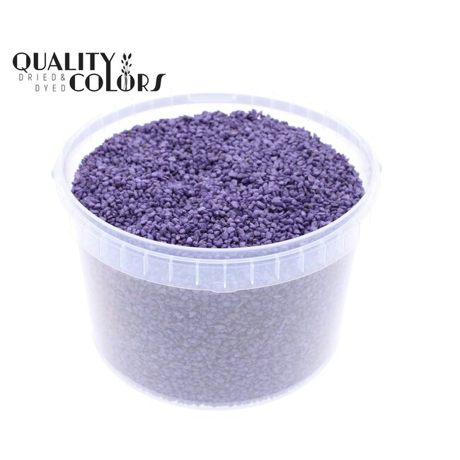 Fine Pebbles in Reusable Bucket | Colour: Purple | Diameter 4 - 6 millimetres | Bucket Contents 3 litres | Per bucket