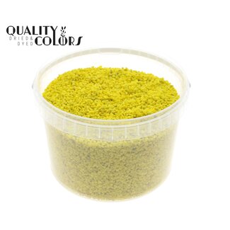 QC Fine Pebbles in Reusable Bucket | Colour: Yellow | Diameter 4 - 6 millimetres | Bucket Contents 3 Litres | Per Bucket