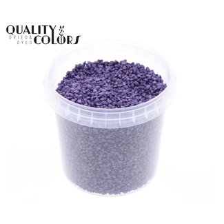 QC Fine Stones in Reusable Bucket | Colour: Purple | Diameter 4 - 6 millimetres | Bucket Capacity 1 litre | Per 6 Buckets