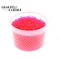 Hydrogel beads in reusable bucket | Colour: Cherry-coloured | Diameter 2.5 - 3 millimetres | Bucket content 3 litres | Per bucket