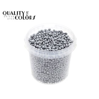 QC Terracotta Balletjes in herbruikbare emmer | Kleur: Zilverkleurig | Diameter 4 - 8 millimeter | Inhoud emmertje 1 liter | Per 6 emmertjes